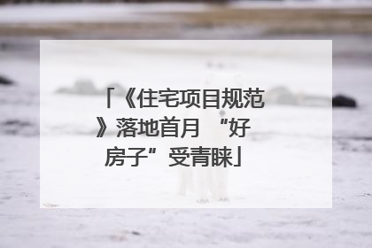 《住宅项目规范》落地首月 “好房子”受青睐