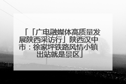 「广电融媒体高质量发展陕西采访行」陕西汉中市：徐家坪铁路风情小镇 出站就是景区