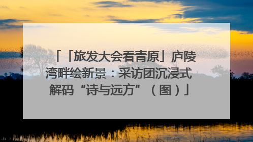 「旅发大会看青原」庐陵湾畔绘新景：采访团沉浸式解码“诗与远方”（图）