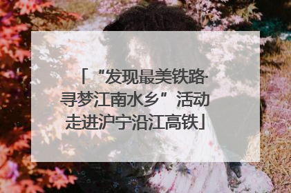 “发现最美铁路·寻梦江南水乡”活动走进沪宁沿江高铁