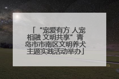 “宠爱有方 人宠相融 文明共享”青岛市市南区文明养犬主题实践活动举办