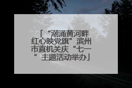 “潮涌黄河畔 红心映党旗”滨州市直机关庆“七一”主题活动举办