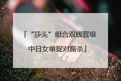 “莎头”组合双线晋级 中日女单捉对厮杀