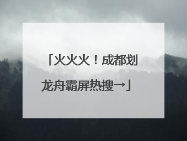 火火火！成都划龙舟霸屏热搜→