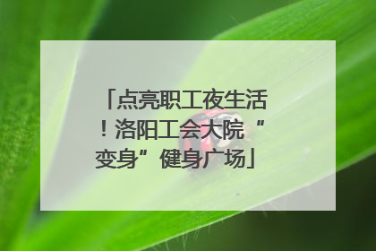 点亮职工夜生活！洛阳工会大院“变身”健身广场