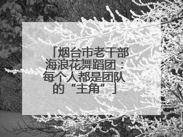 烟台市老干部海浪花舞蹈团：每个人都是团队的“主角”