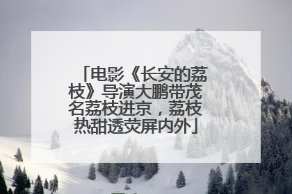 电影《长安的荔枝》导演大鹏带茂名荔枝进京，荔枝热甜透荧屏内外