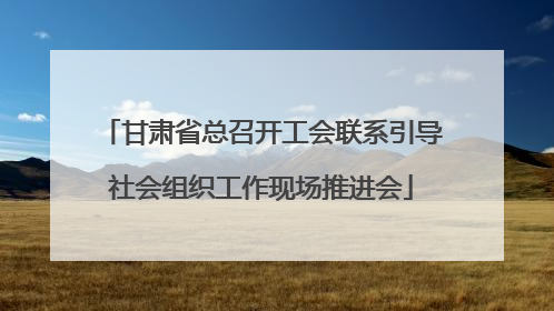甘肃省总召开工会联系引导社会组织工作现场推进会