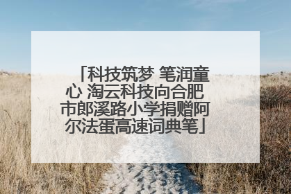 科技筑梦 笔润童心 淘云科技向合肥市郎溪路小学捐赠阿尔法蛋高速词典笔