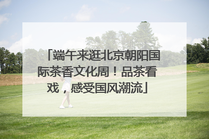 端午来逛北京朝阳国际茶香文化周！品茶看戏，感受国风潮流