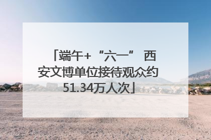 端午+“六一” 西安文博单位接待观众约51.34万人次