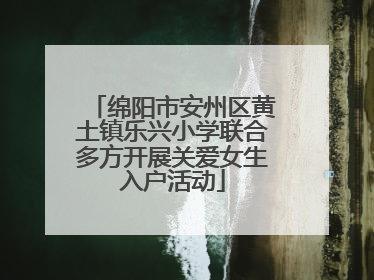 绵阳市安州区黄土镇乐兴小学联合多方开展关爱女生入户活动