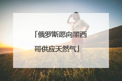 俄罗斯愿向墨西哥供应天然气