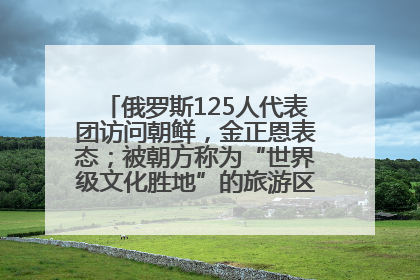 俄罗斯125人代表团访问朝鲜，金正恩表态；被朝方称为“世界级文化胜地”的旅游区，将首次接待俄游客