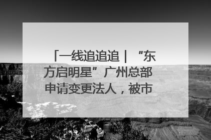 一线追追追｜“东方启明星”广州总部申请变更法人，被市场监管部门限制