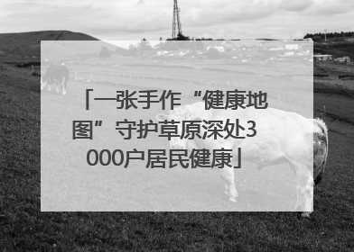 一张手作“健康地图”守护草原深处3000户居民健康