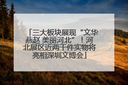 三大板块展现“文华燕赵 美丽河北”！河北展区近两千件实物将亮相深圳文博会