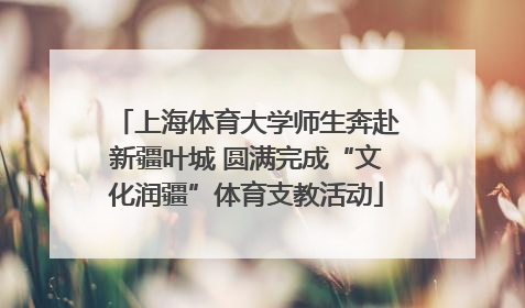 上海体育大学师生奔赴新疆叶城 圆满完成“文化润疆”体育支教活动