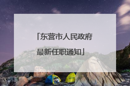 东营市人民政府最新任职通知