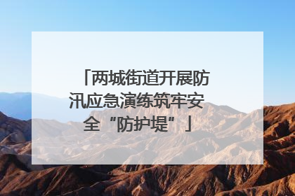 两城街道开展防汛应急演练筑牢安全“防护堤”