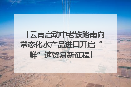 云南启动中老铁路南向常态化水产品进口开启“鲜”速贸易新征程