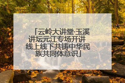 云岭大讲堂·玉溪讲坛元江专场开讲 线上线下共铸中华民族共同体意识