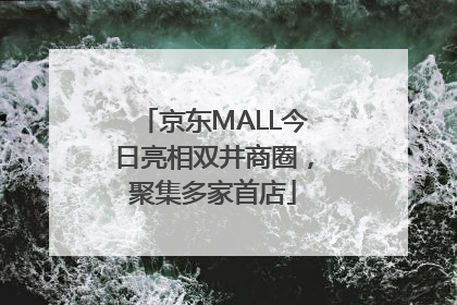 京东MALL今日亮相双井商圈，聚集多家首店