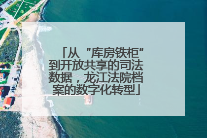 从“库房铁柜”到开放共享的司法数据，龙江法院档案的数字化转型