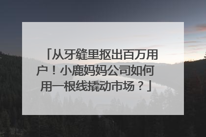 从牙缝里抠出百万用户！小鹿妈妈公司如何用一根线撬动市场？