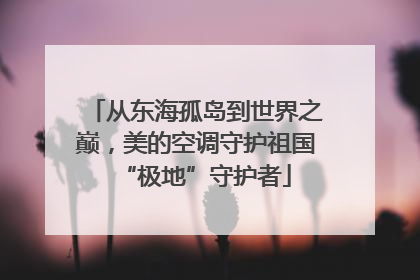 从东海孤岛到世界之巅，美的空调守护祖国“极地”守护者