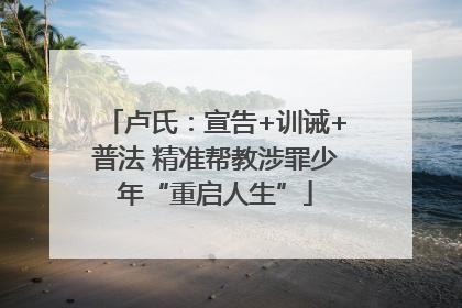 卢氏：宣告+训诫+普法 精准帮教涉罪少年“重启人生”