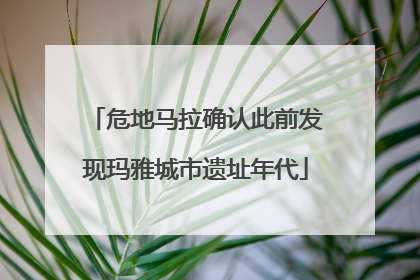 危地马拉确认此前发现玛雅城市遗址年代