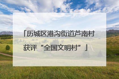 历城区港沟街道芦南村获评“全国文明村”