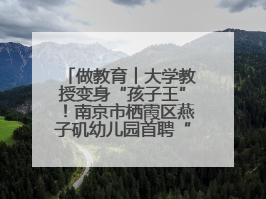 做教育︱大学教授变身“孩子王”！南京市栖霞区燕子矶幼儿园首聘“科学副园长”点燃萌娃科学梦