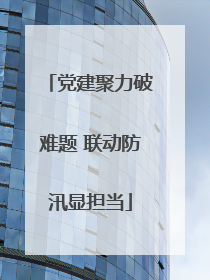 党建聚力破难题 联动防汛显担当