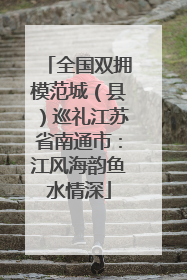 全国双拥模范城（县）巡礼江苏省南通市：江风海韵鱼水情深