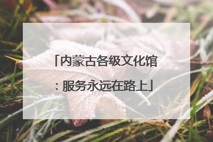 内蒙古各级文化馆：服务永远在路上