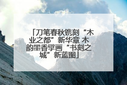 刀笔春秋镌刻“木业之都”新华章 木韵墨香擘画“书刻之城”新蓝图