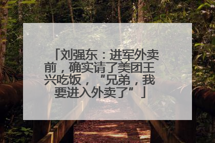 刘强东：进军外卖前，确实请了美团王兴吃饭，“兄弟，我要进入外卖了”