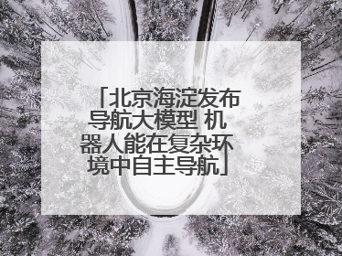 北京海淀发布导航大模型 机器人能在复杂环境中自主导航