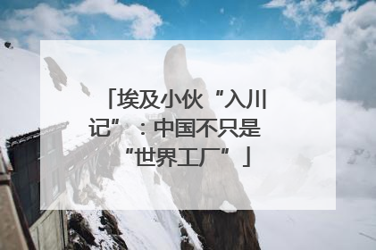 埃及小伙“入川记”：中国不只是“世界工厂”