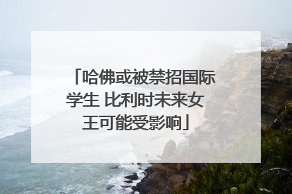 哈佛或被禁招国际学生 比利时未来女王可能受影响