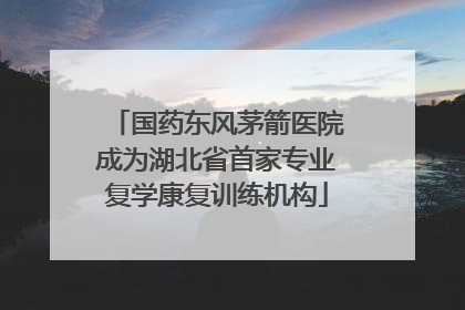 国药东风茅箭医院成为湖北省首家专业复学康复训练机构