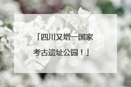 四川又增一国家考古遗址公园！