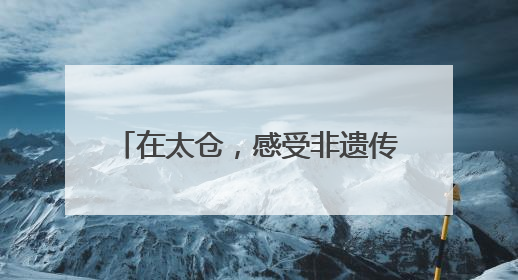 在太仓，感受非遗传承的“硬核浪漫”