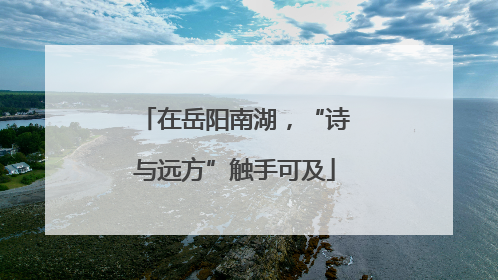 在岳阳南湖，“诗与远方”触手可及