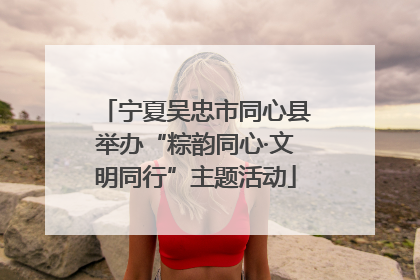 宁夏吴忠市同心县举办“粽韵同心·文明同行”主题活动