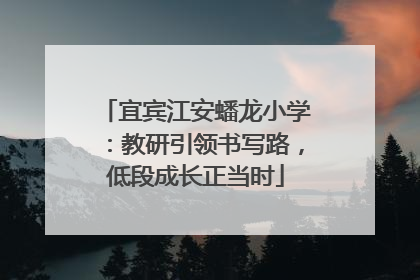 宜宾江安蟠龙小学：教研引领书写路，低段成长正当时