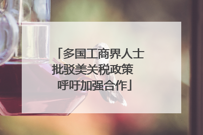 多国工商界人士批驳美关税政策 呼吁加强合作