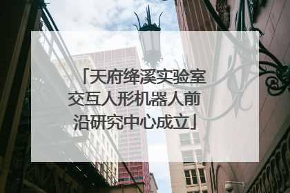 天府绛溪实验室交互人形机器人前沿研究中心成立